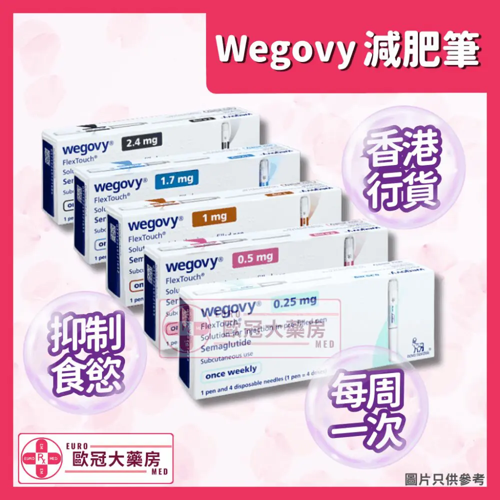【諾和NOVO減肥筆 ┃ 香港行貨】WEGOVY FLEXTOUCH SOLUTION FOR INJECTION