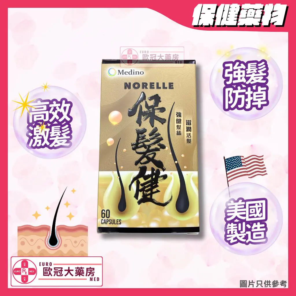 香港網上藥物平台 4 美國 保髮健 生髮丸 Medino Norelle