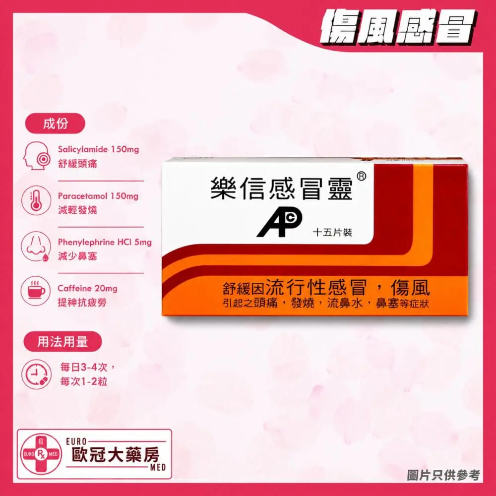 樂信感冒靈 15粒裝 Neosed Tablet (HK-11964) 樂信感冒靈 15粒裝 Neosed Tablet (HK-11964)