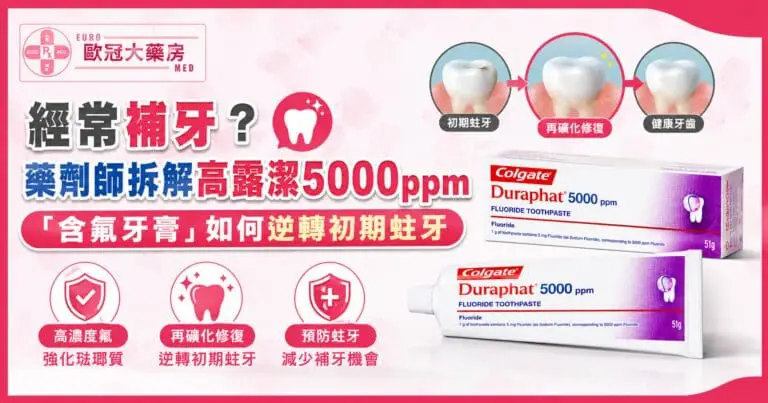 經常補牙?藥劑師拆解高露潔5000ppm「含氟牙膏」如何逆轉初期蛀牙 9 Duraphat 5000ppm use