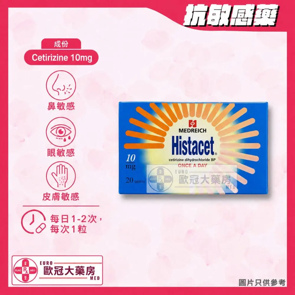 Histacet (Cetirizine) 10mg Tablet (HK-53184)