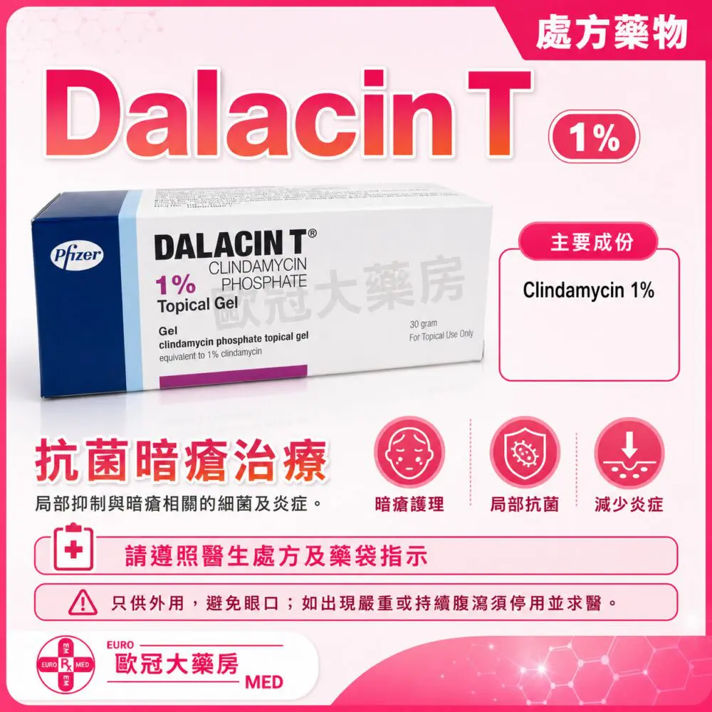 Dalacin T (Clindamycin) 1% Topical Gel 30g