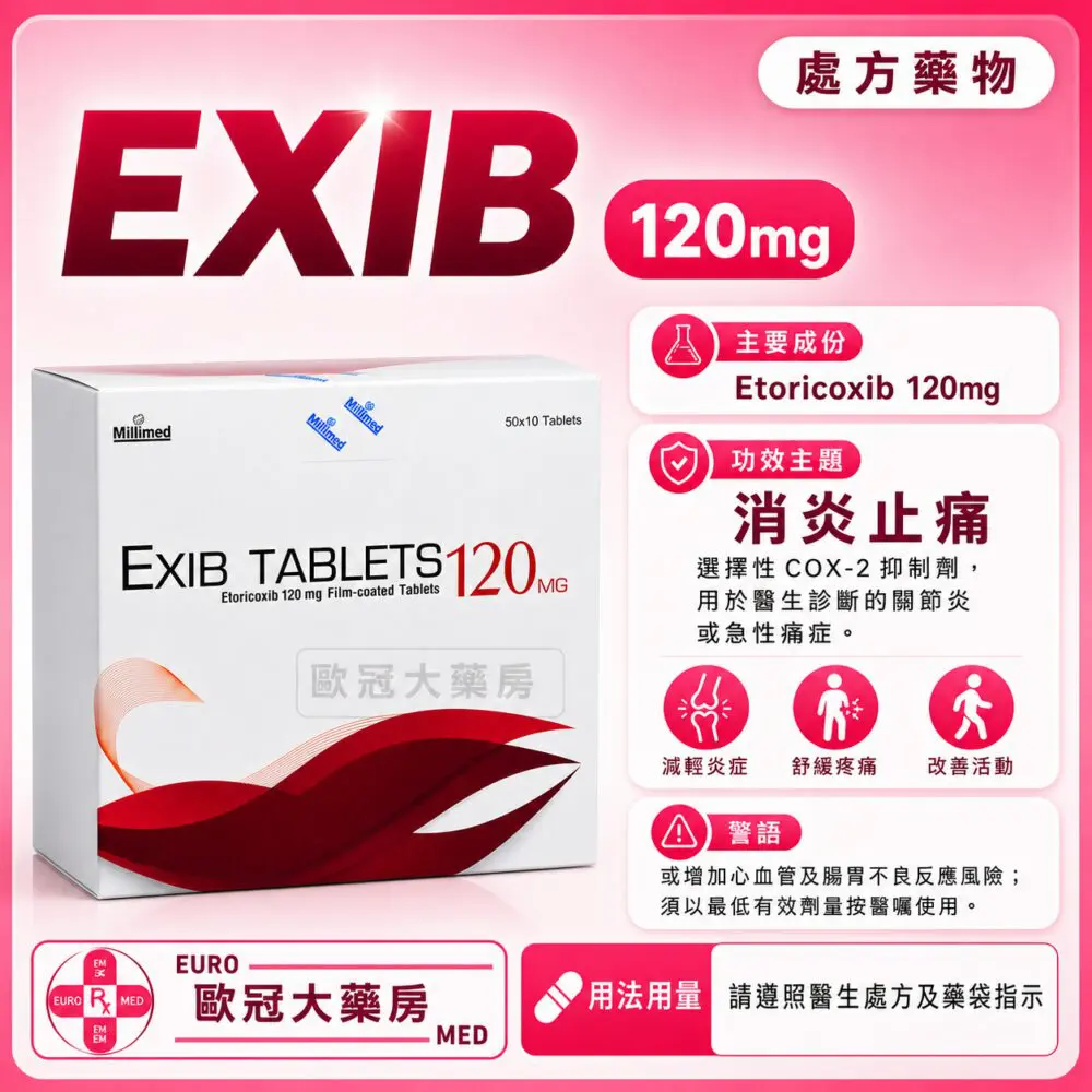 Exib (Etoricoxib) 120mg Tablet (HK-67058) Exib (Etoricoxib) 120mg Tablet (HK-67058)