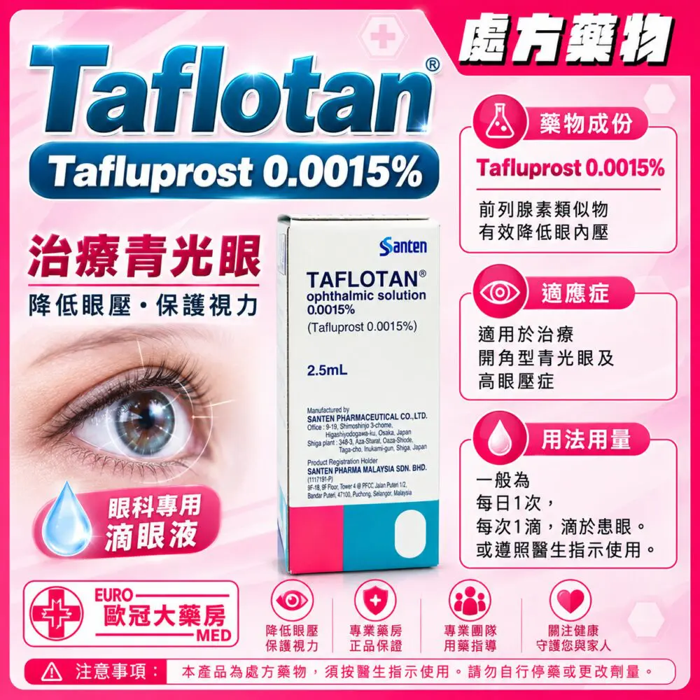 Taflotan Ophthalmic Solution (Tafluprost) 0.0015% (HK-59089)